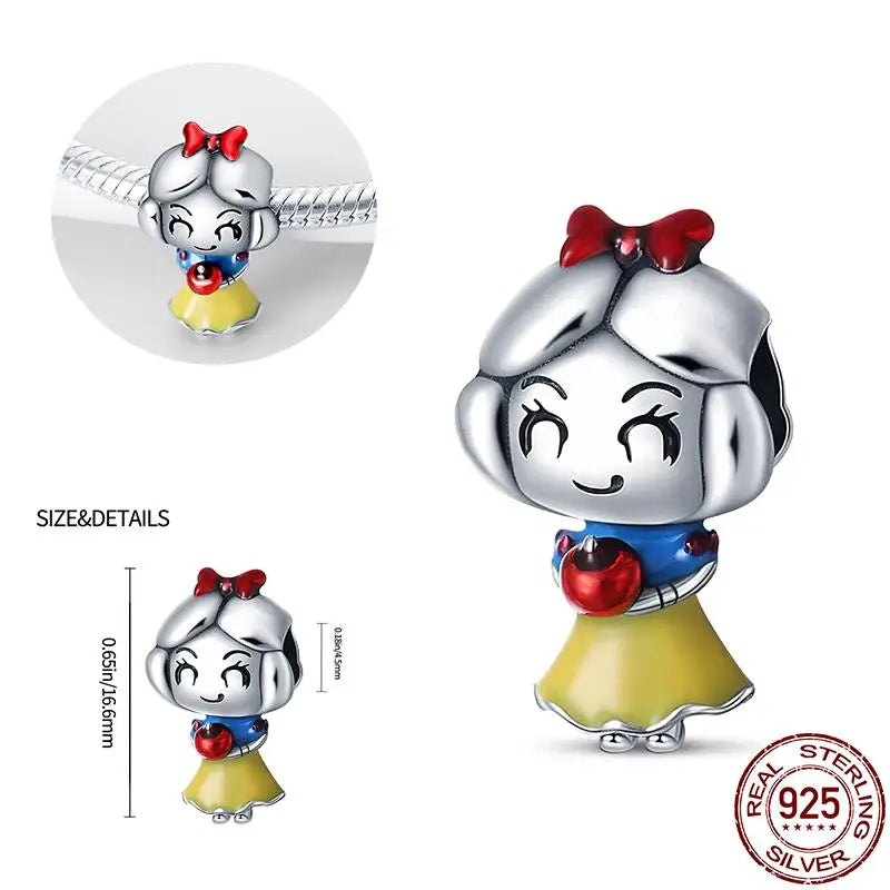 Charm camaleón y luciérnaga que brilla en la oscuridad – Plata 925 para pulsera tipo Pandora, joyería DIY única