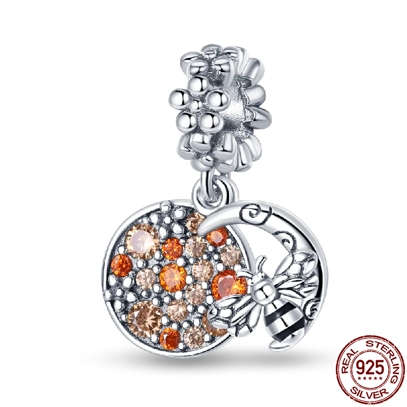 Charm Buho Serie Bee en Plata 925 – Abalorio DIY para Pulseras Originales Mujer