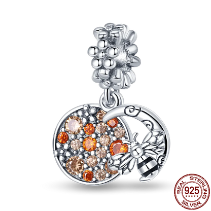 Charm Buho Serie Bee en Plata 925 – Abalorio DIY para Pulseras Originales Mujer