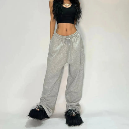 Pantalones Anchos Rectos Unisex | Estilo Hip-Hop Gótico Harajuku Retro Y2K Streetwear