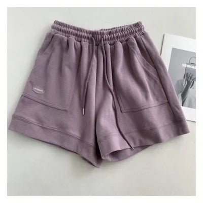 Shorts Mujer Anchos con Cordón | Cintura Alta Ajustable y Diseño Casual Deportivo
