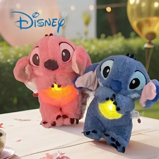 Peluche Stitch Anime con Luz y Música | Juguete Kawaii Suave para Bebés y Niños