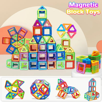 Bloques de Construcción Magnéticos STEM | Juguetes Educativos de Imanes para Niños