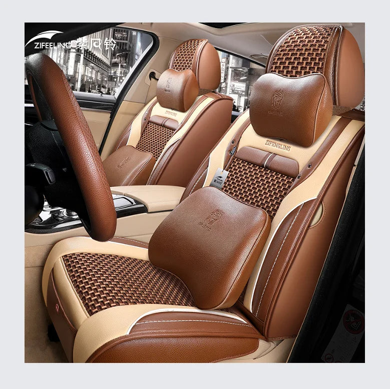 Funda de Asiento Universal 9D para Coche | Protector de Asientos Automotriz Antideslizante y Transpirable