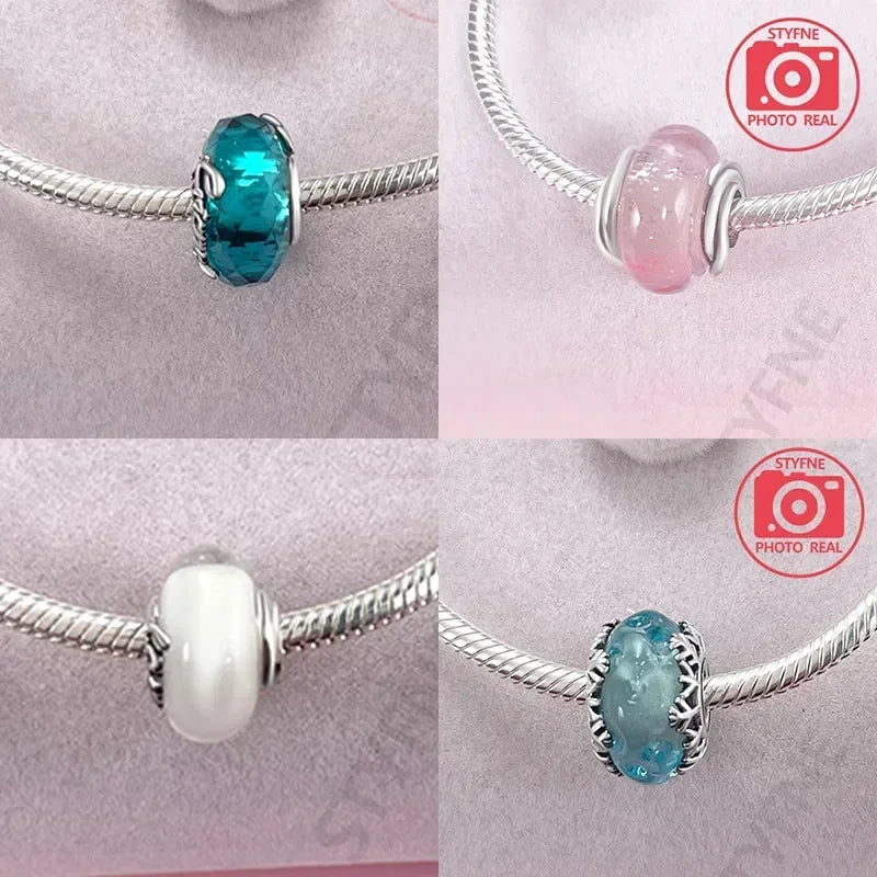 Cuenta Murano en Plata 925 | Beads de Vidrio de Colores para Pulsera Pandora Original