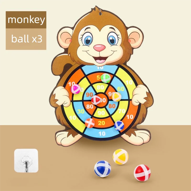 Juego Educativo Dardo Infantil con Pelotas Adhesivas – Tablero Montessori para Niños 3 a 7 Años