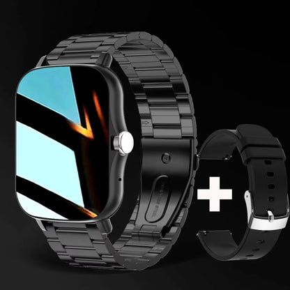 LAXASFIT Smartwatch 2025 – Reloj inteligente con llamadas Bluetooth, pantalla táctil completa y monitor de salud