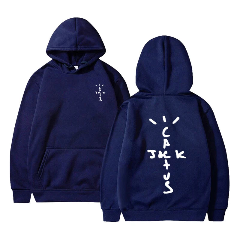 Hoodie Cactus Jack – Sudadera Unisex con Estampado Doble Cara, Moda Streetwear de Otoño