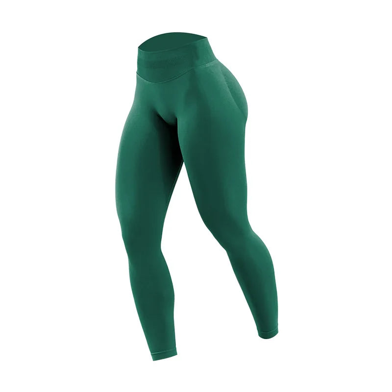 Leggings Deportivos Mujer | Pantalón Yoga de Cintura Alta con Efecto Push Up y Ajuste Slim
