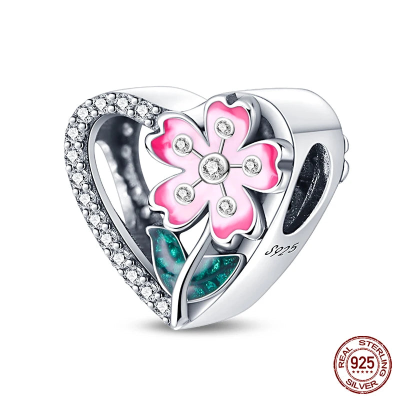 100% 925 Sterling Silver Creative Blue Luminous Firefly Charms Pendants Fit Qikaola 925 Original Bracelets DIY Birthday Jewelry