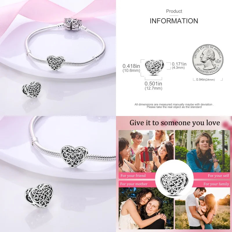 Charm Buho Serie Bee en Plata 925 – Abalorio DIY para Pulseras Originales Mujer