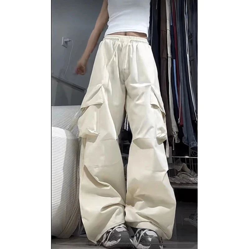 Pantalones Cargo Y2K Mujer | Cintura Alta o Baja Hip Hop Streetwear Oversize Bolsillos Grandes