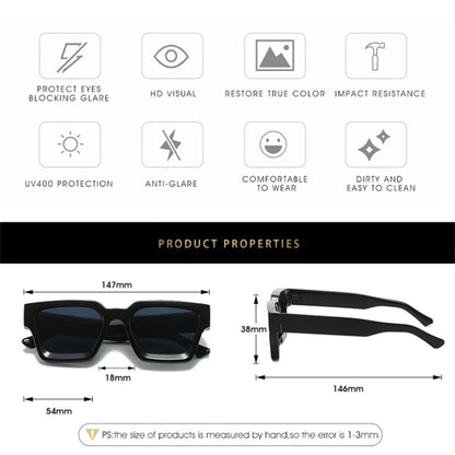KLASSNUM Gafas de Sol Cuadradas Hombre Mujer | Luxury Brand 2025 Retro UV400 Unisex