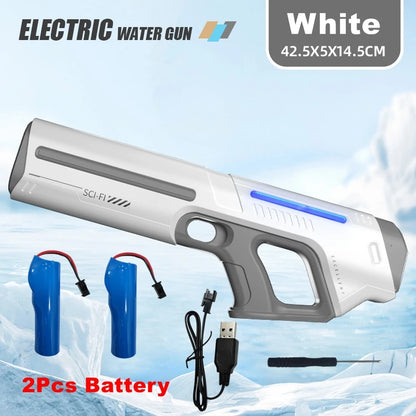 Pulse electric continuous water gun for children, high-pressure and strong waterproof automatic water absorption