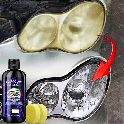 Kit Restauración de Faros Coche 30ml-300ml | Pulimento Eliminador de Rayones, Amarillamiento y Oxidación | Líquido Pulidor Lentes