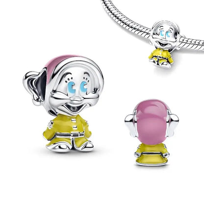 Collar, Aretes y Charm Disney Stitch | Compatible Pandora Pulsera Mujer DIY