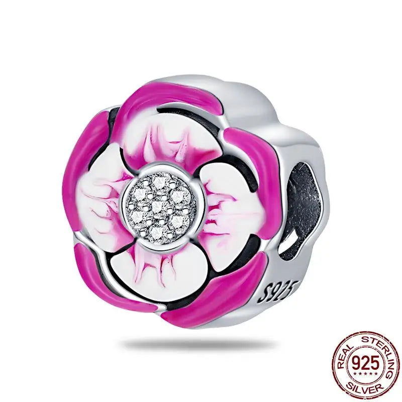 Charm camaleón y luciérnaga que brilla en la oscuridad – Plata 925 para pulsera tipo Pandora, joyería DIY única