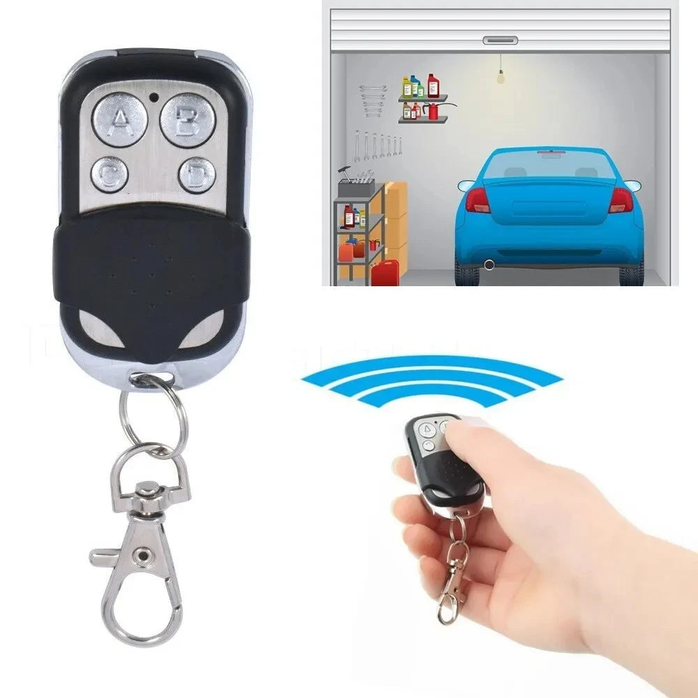 Mando Clonador 433MHz – Control Remoto Universal de 4 Canales para Puertas de Garaje, Portones y Alarmas