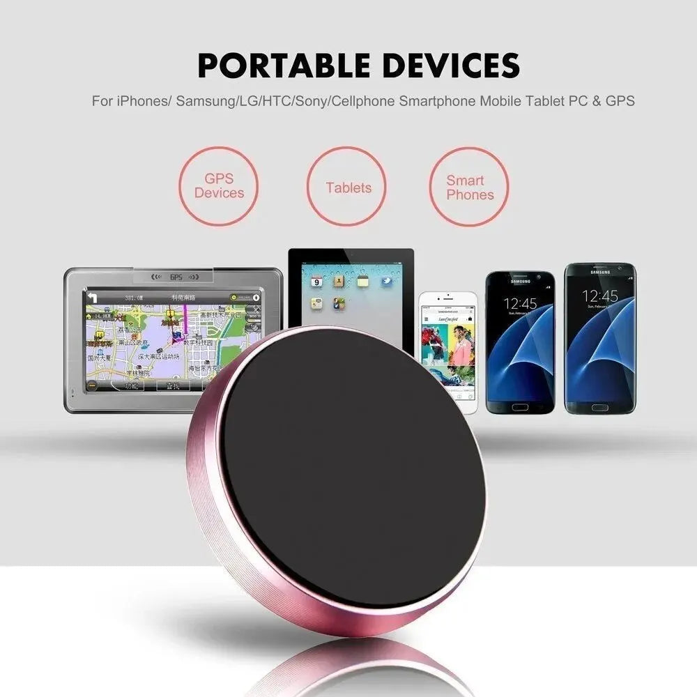 Soporte Magnético para Teléfono en Coche | Universal Dashboard Mount con Imanes Potentes y Base Adhesiva para iPhone, Samsung, Xiaomi, Huawei
