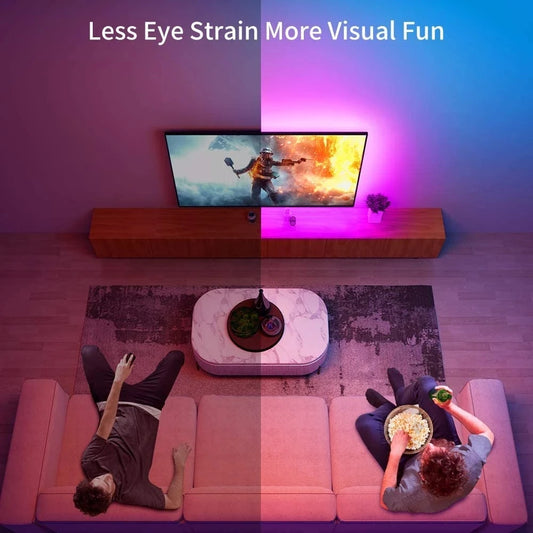 Tira LED SMD5050 USB RGB – Luces Bluetooth para TV, Escritorio y Dormitorio 1/2/3/5M