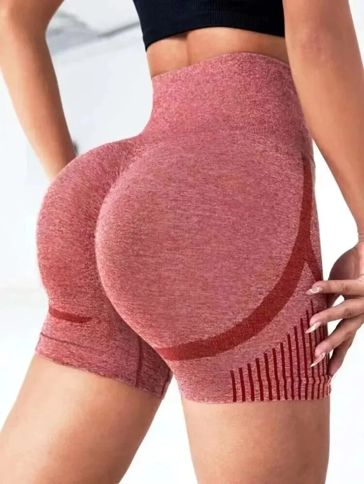 Shorts de Yoga Deportivos Mujer | Seamless Alta Elasticidad, Cintura Alta, Secado Rápido y Estilo Fitness Casual