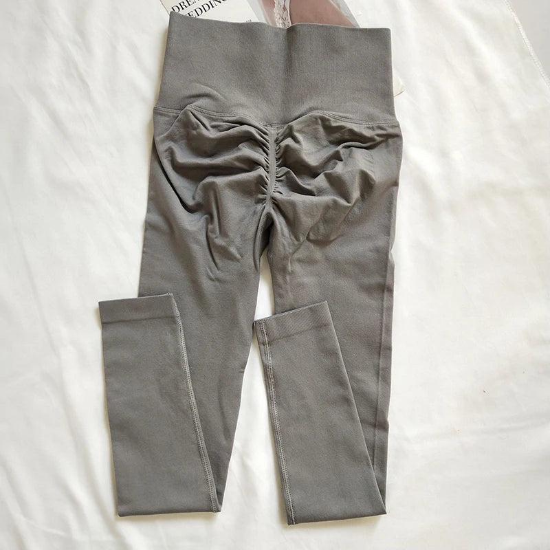 Leggings Deportivos de Cintura Alta sin Costuras | Pantalón Yoga Fitness Quick Dry con Efecto Push Up