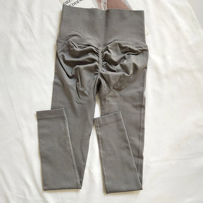 Leggings Deportivos de Cintura Alta sin Costuras | Pantalón Yoga Fitness Quick Dry con Efecto Push Up