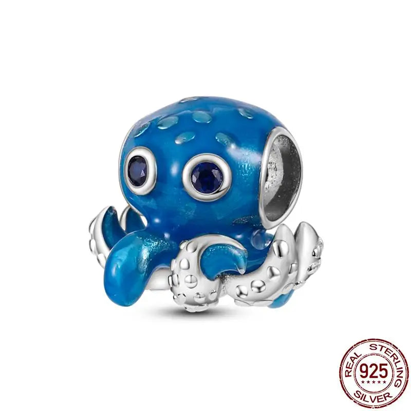 Charm animal mascota en plata 925 – Abalorio elegante para pulsera o collar tipo Pandora, joyería personalizada mujer