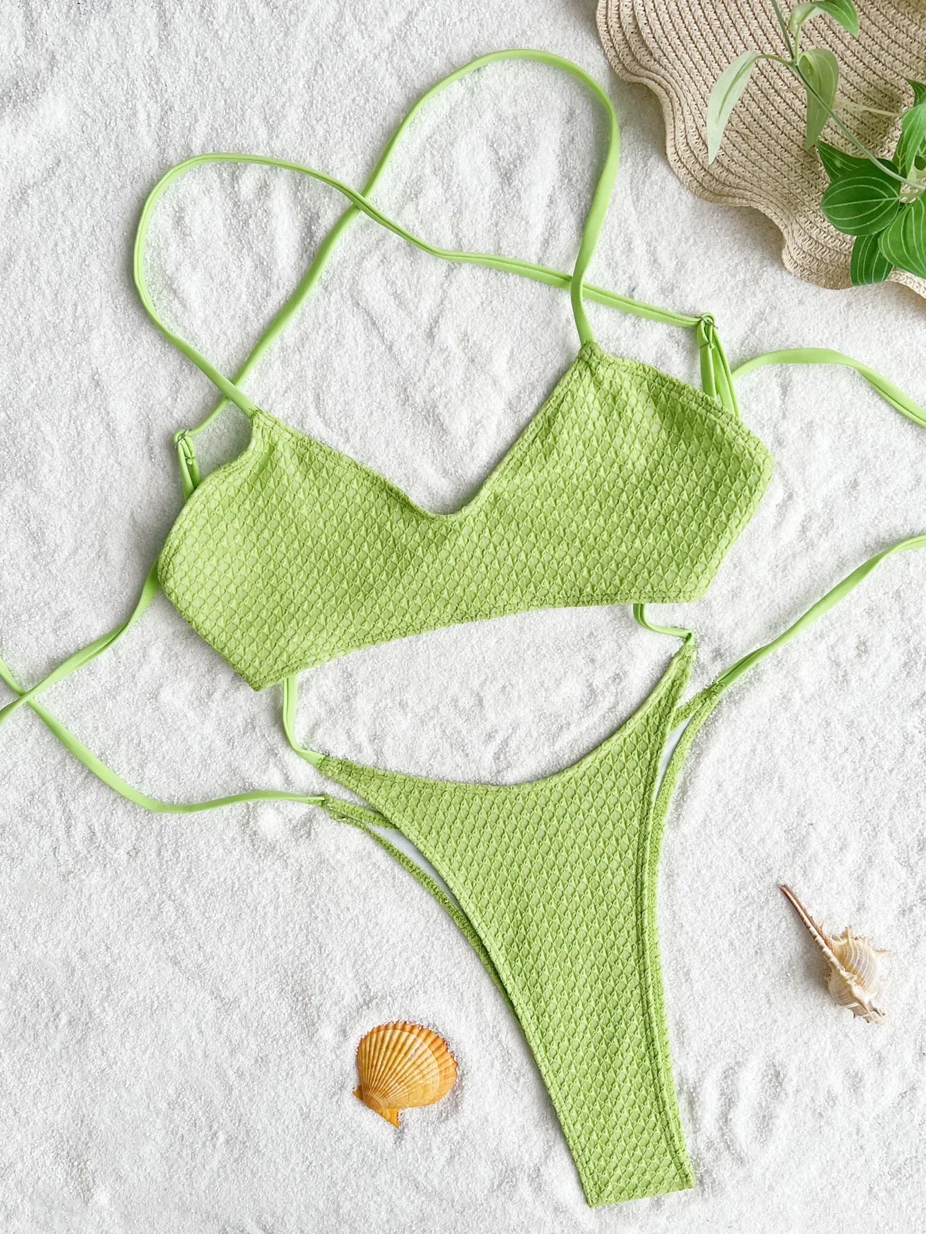 Traje de Baño Entero Mujer | Hollow Tie Halter Backless Playa