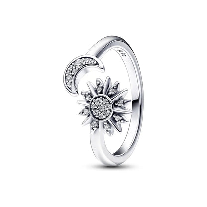 Hot Sale 925 Silver Rose in Bloom Ring For Women Exquisite Style Fashionable For Parties Wedding Luxury DIY Jewelry Fine Gifts