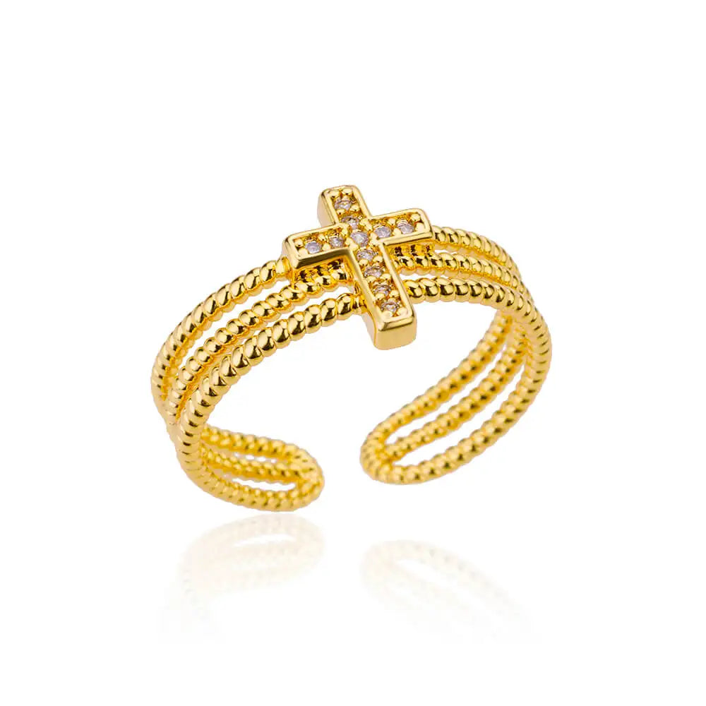 Anillos Clásicos de Acero Inoxidable 316L para Mujer - Color Dorado de Lujo Antialérgico y Duradero