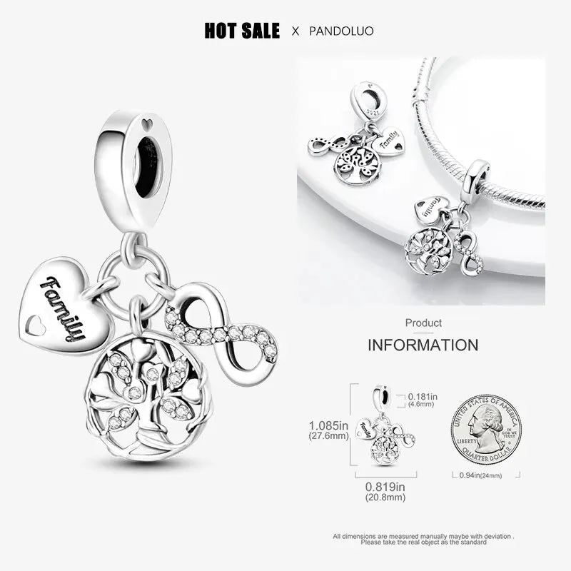 Charm Plata 925 Flor de Loto Retro | Bead Clásico Compatible Pandora Mujer
