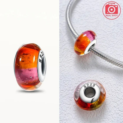 Cuenta Murano en Plata 925 | Beads de Vidrio de Colores para Pulsera Pandora Original