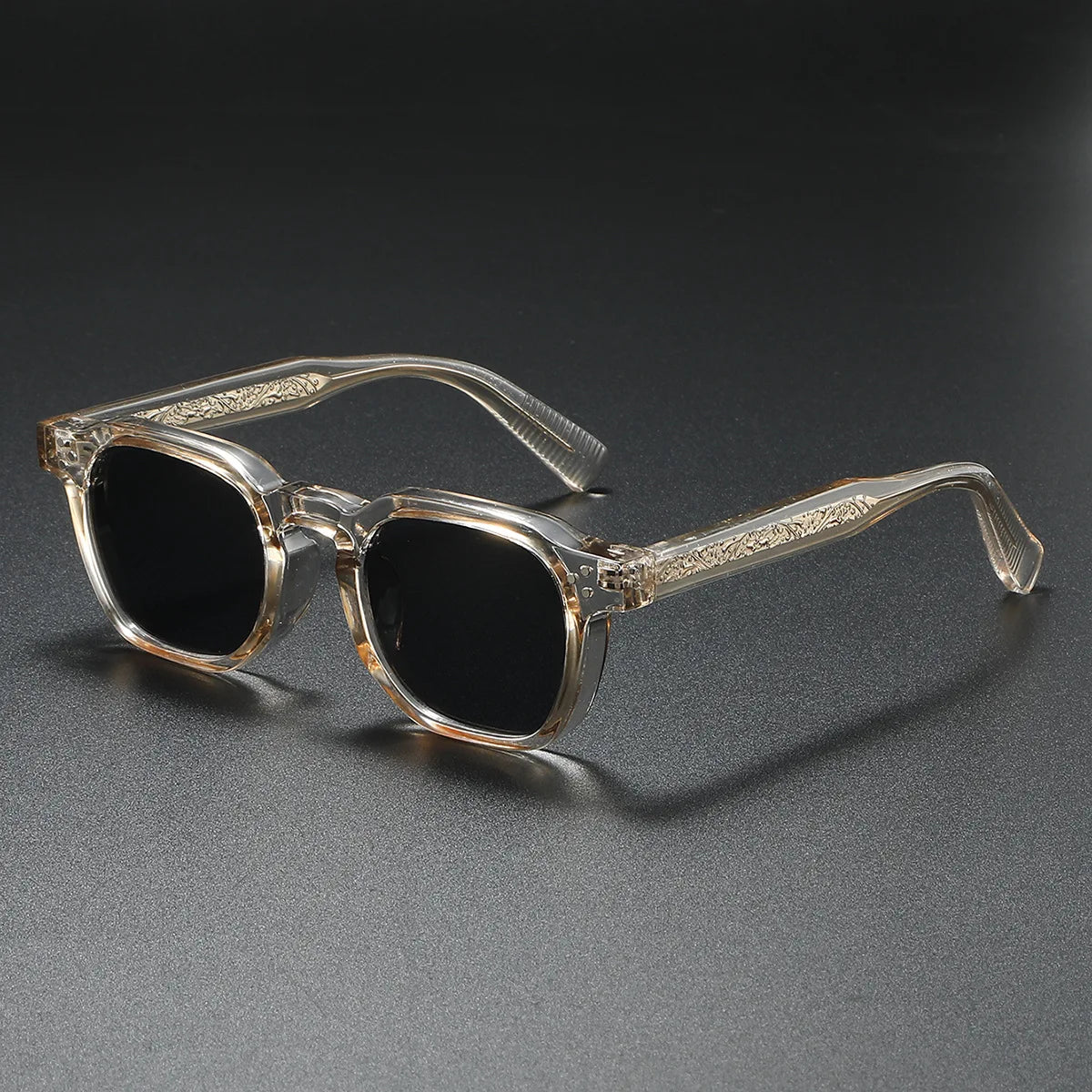 Gafas de Sol Polarizadas Unisex | Estilo Cuadrado con Núcleo Metálico y Remaches