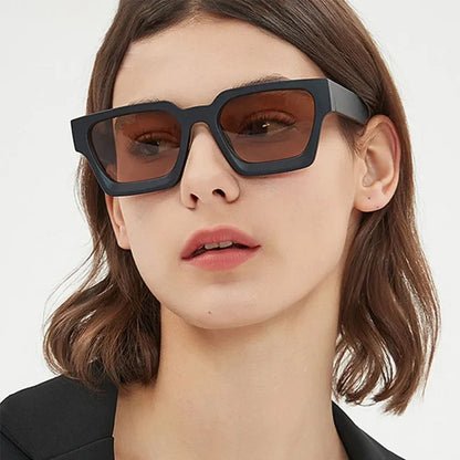 JNPCXI Gafas de Sol Cuadradas de Lujo | Retro Fashion Unisex UV400
