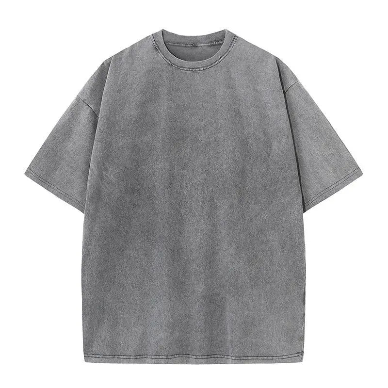 Camiseta Hombre 2025 | Oversize Vintage Y2K Acid Wash Estilo Streetwear