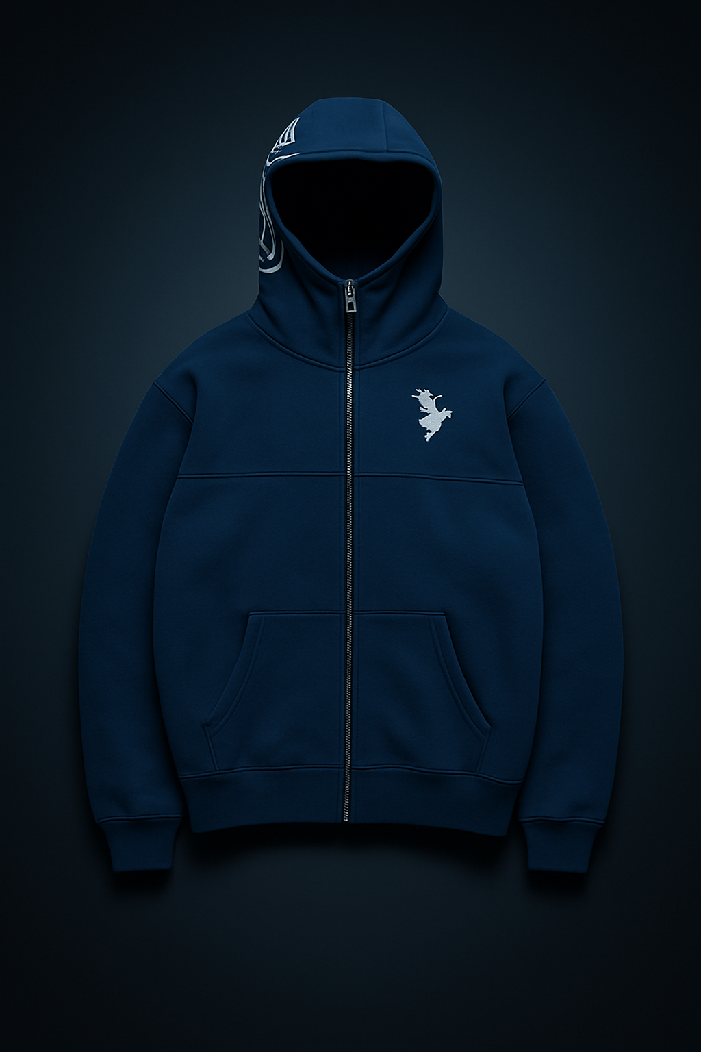 Hoodie Oversize con Bordados Gráficos – Sudadera Unisex Estilo Streetwear Y2K Harajuku Hip Hop Retro Gótica Rock