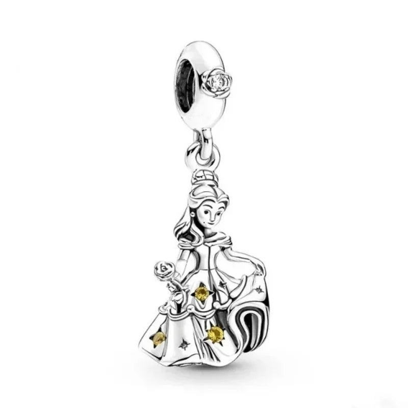 Charm Disney Cerdito Volador Rosa & Princesas | Compatible Pandora Pulsera Mujer DIY