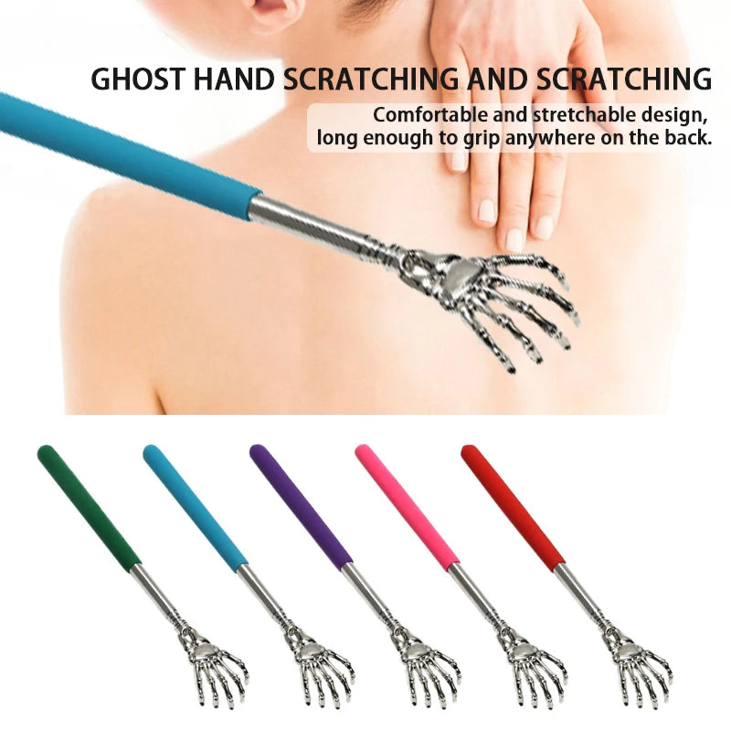 Rascador de Espalda Retráctil Acero Inoxidable | Masajeador Manual Claw para Relajar, Mejorar Circulación y Bienestar