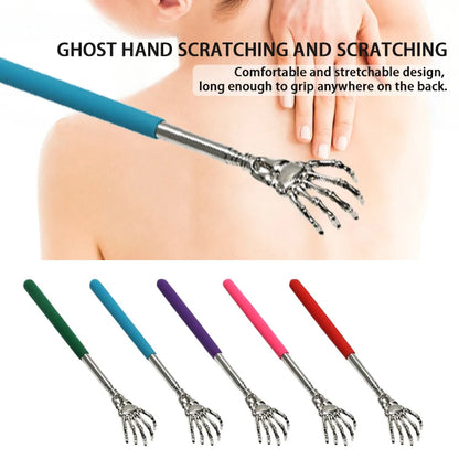 Rascador de Espalda Retráctil Acero Inoxidable | Masajeador Manual Claw para Relajar, Mejorar Circulación y Bienestar