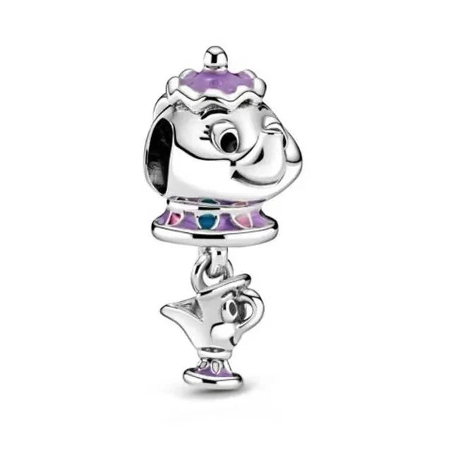 Charm Disney 100º Aniversario Mickey Mouse – Abalorios Princesa y Calabaza para Pulseras Originales Mujer