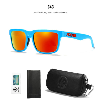 Gafas de Sol Polarizadas KDEAM Unisex | Diseño Cuadrado Casual con Estuche Rígido