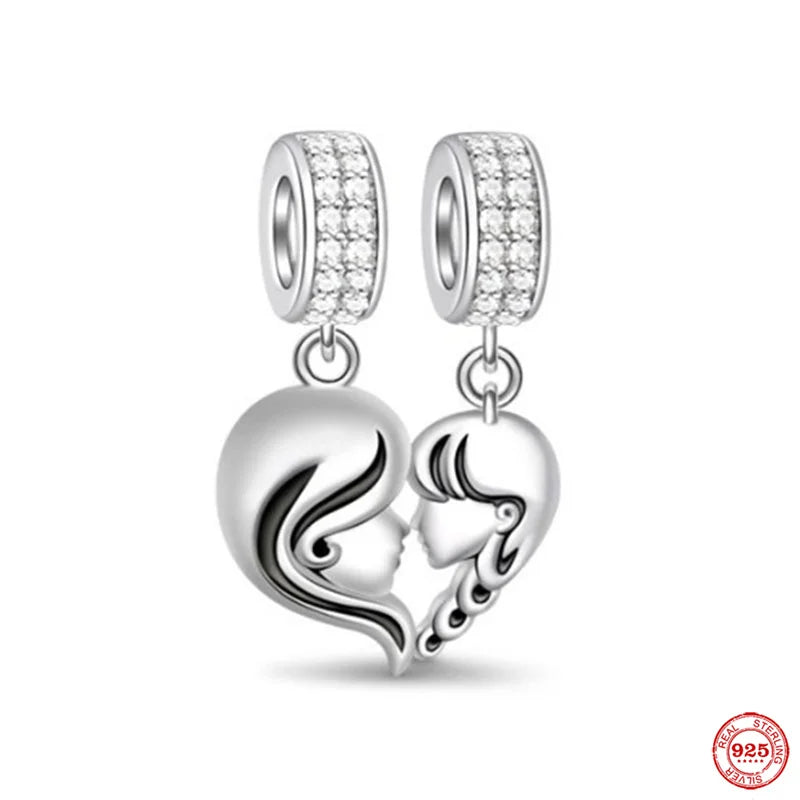 Charm Familia en Plata 925 – Abalorio Sparkling para Pulsera Original Mujer