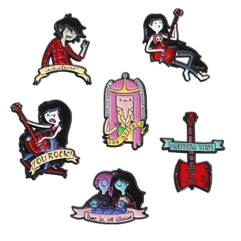 Pins de Dibujos Animados Anime – Broches Esmaltados de Monje Tierno, Chapas Divertidas para Regalo