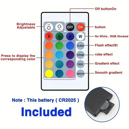 Tira LED Bluetooth SMD 5050 – Luces Inteligentes con Control por APP y Mando, Flexibles para TV, Gaming Room y Decoración del Hogar