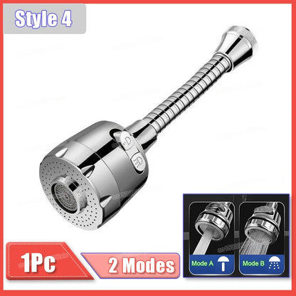 Extensor de Grifo 360° con 2/3 Modos de Agua | Boquilla Rotatoria Universal para Cocina y Baño | Ahorro de Agua