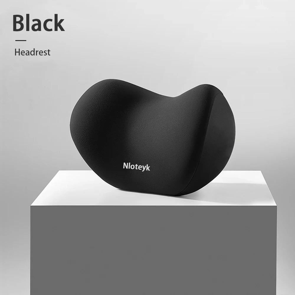 Cojín Ergonómico para Coche con Espuma Viscoelástica | Almohada de Cuello y Soporte Lumbar Transpirable para Asiento