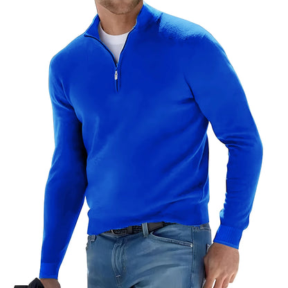 Suéter Hombre Manga Larga | Medio Cierre y Cuello en V | Tejido Oversized Transpirable Streetwear
