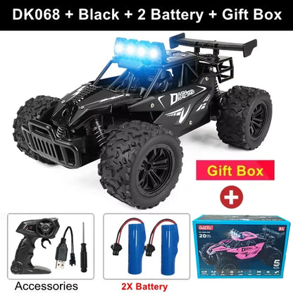 Coche RC Drift 1:16 Todoterreno – Control Remoto 2.4G Alta Velocidad con Luces LED Juguete para Niños