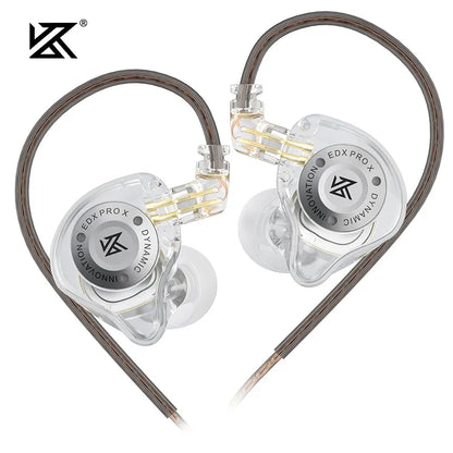 KZ EDX PRO X Auriculares In-Ear HIFI – Graves Potentes, Cancelación de Ruido, Cable Desmontable 3.5mm